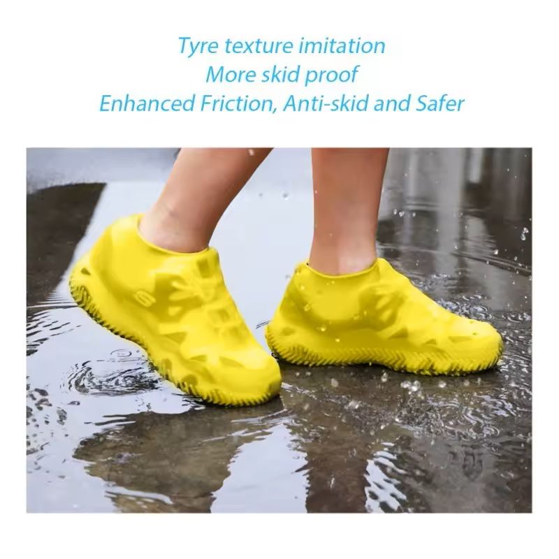Waterproof Silicone Shoe Covers For Rainy Days 2 Pack 8