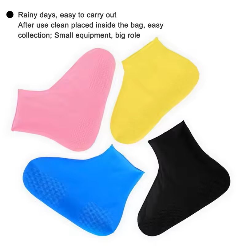 Waterproof Silicone Shoe Covers For Rainy Days 2 Pack 9