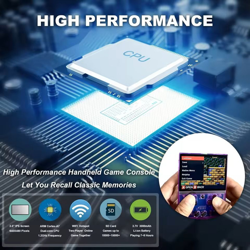 Miyoo Mini Plus Retro Handheld Console With IPS Display 4