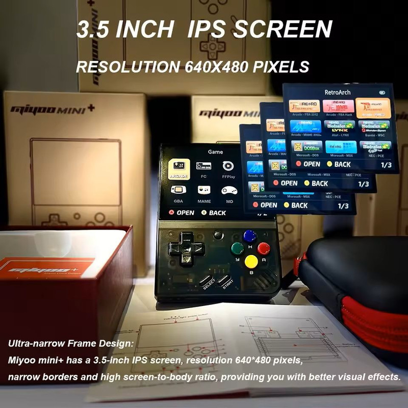 Miyoo Mini Plus Retro Handheld Console With IPS Display 5