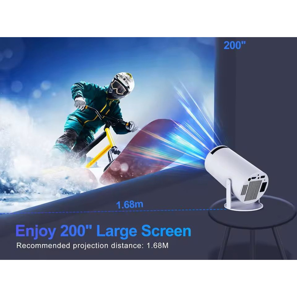 Wireless Home Projector With WiFi And Screen Mirroring 3