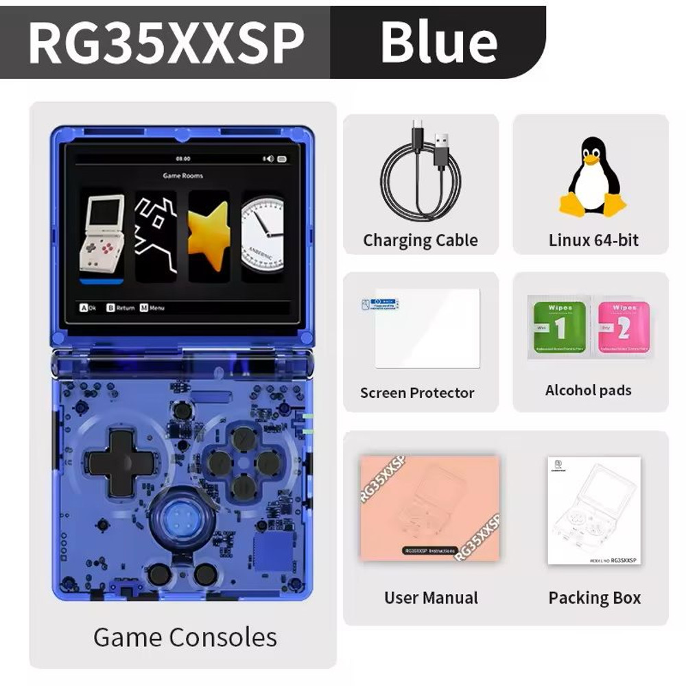 RG35XXSP Flip Handheld Gaming Console With WiFi And HDMI Output 10