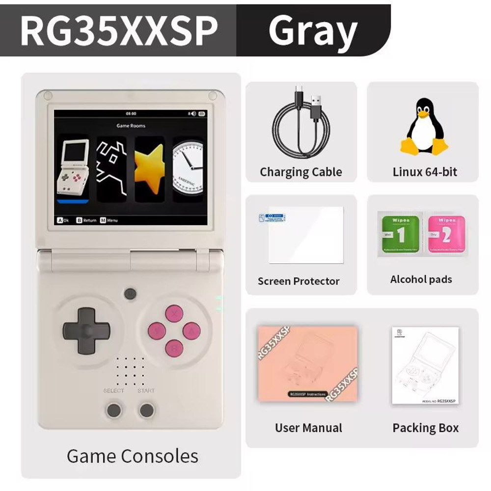 RG35XXSP Flip Handheld Gaming Console With WiFi And HDMI Output 11