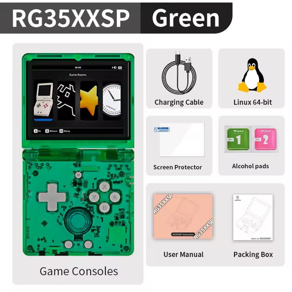 RG35XXSP Flip Handheld Gaming Console With WiFi And HDMI Output 6