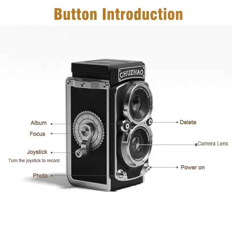 Vintage Mini Autofocus Digital Camera With 1080P HD Video 6