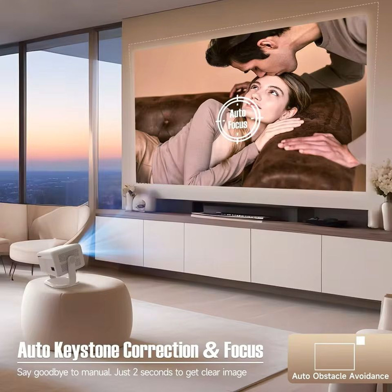 L018 Smart Home Projector With 650ANSI Brightness And 4K Support 3