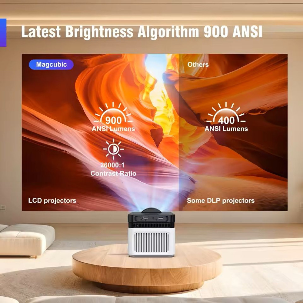 HY450 Ultra Short Throw Projector With 8K Decoding Voice Control 4