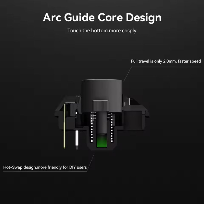Kailh Low Profile Shadow Hunting Switch Silent Linear 20mm Travel For Hitbox Mechanical Keyboards 1