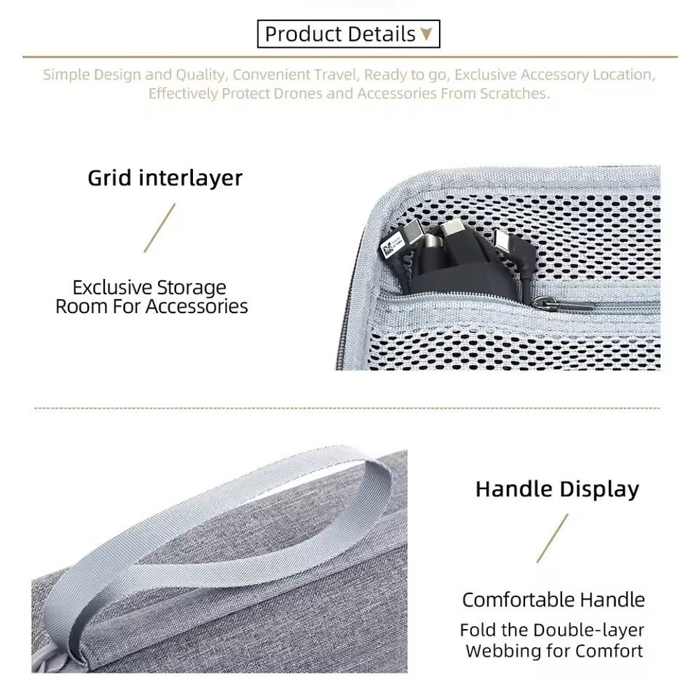 Portable Carrying Case For DJI Osmo Mobile 7 7P Gimbal  Shockproof Travel Organizer 5