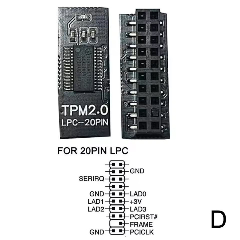 TPM 20 Security Module Board For ASUS MSI GIGABYTE ASRock 12141820 Pin Remote Encryption Module 7