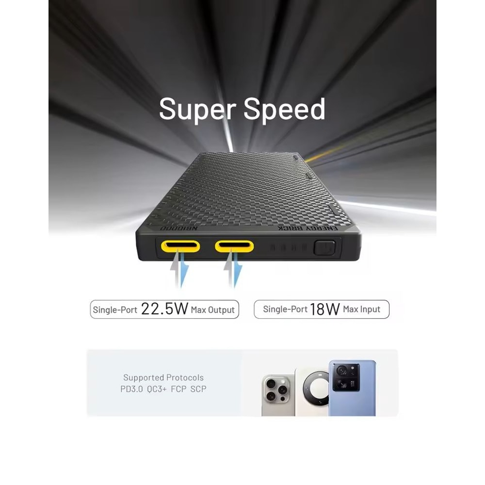 NITECORE NB10000 Gen3 Carbon Fiber Power Bank 10000mAh Ultra Lightweight Fast Charging USBC 2