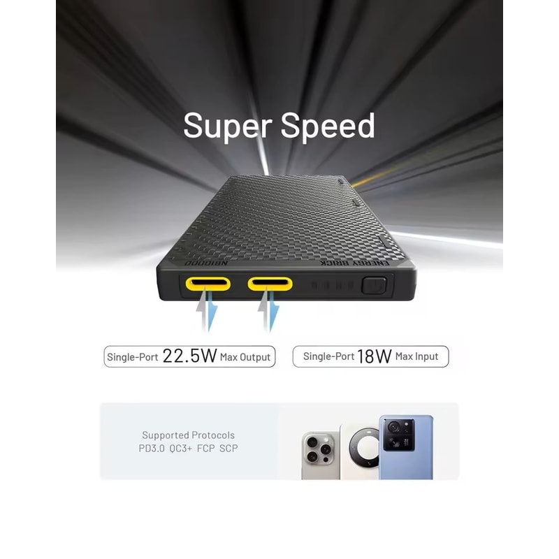 NITECORE NB10000 Gen3 Carbon Fiber Power Bank 10000mAh Ultra Lightweight Fast Charging USBC 2