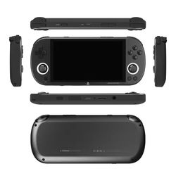 retro handheld game console with joystick and rgb lighting 5 inch screen smart system