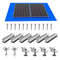 Solar Panel Mounting Bracket Kit With Mini Rails And Rubber Pads For Shingle And Slate Roofs 0