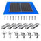 Solar Panel Mounting Bracket Kit With Mini Rails And Rubber Pads For Shingle And Slate Roofs 0