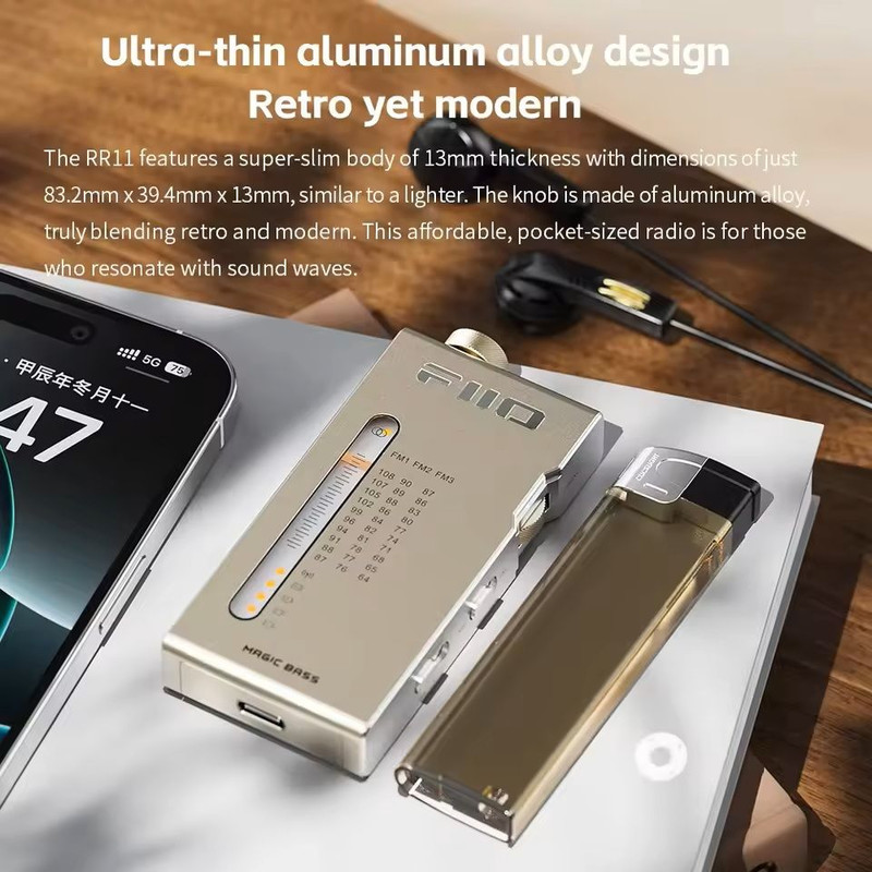 Retro Mini Stereo Radio With HIFI Sound And 3D Bass For Portable Listening 2