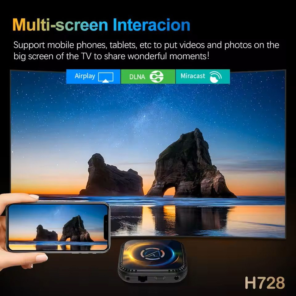 Android 14 Smart TV Box With Octa Core Processor 8K 4K Video Wifi6 And Cooling Fan 5