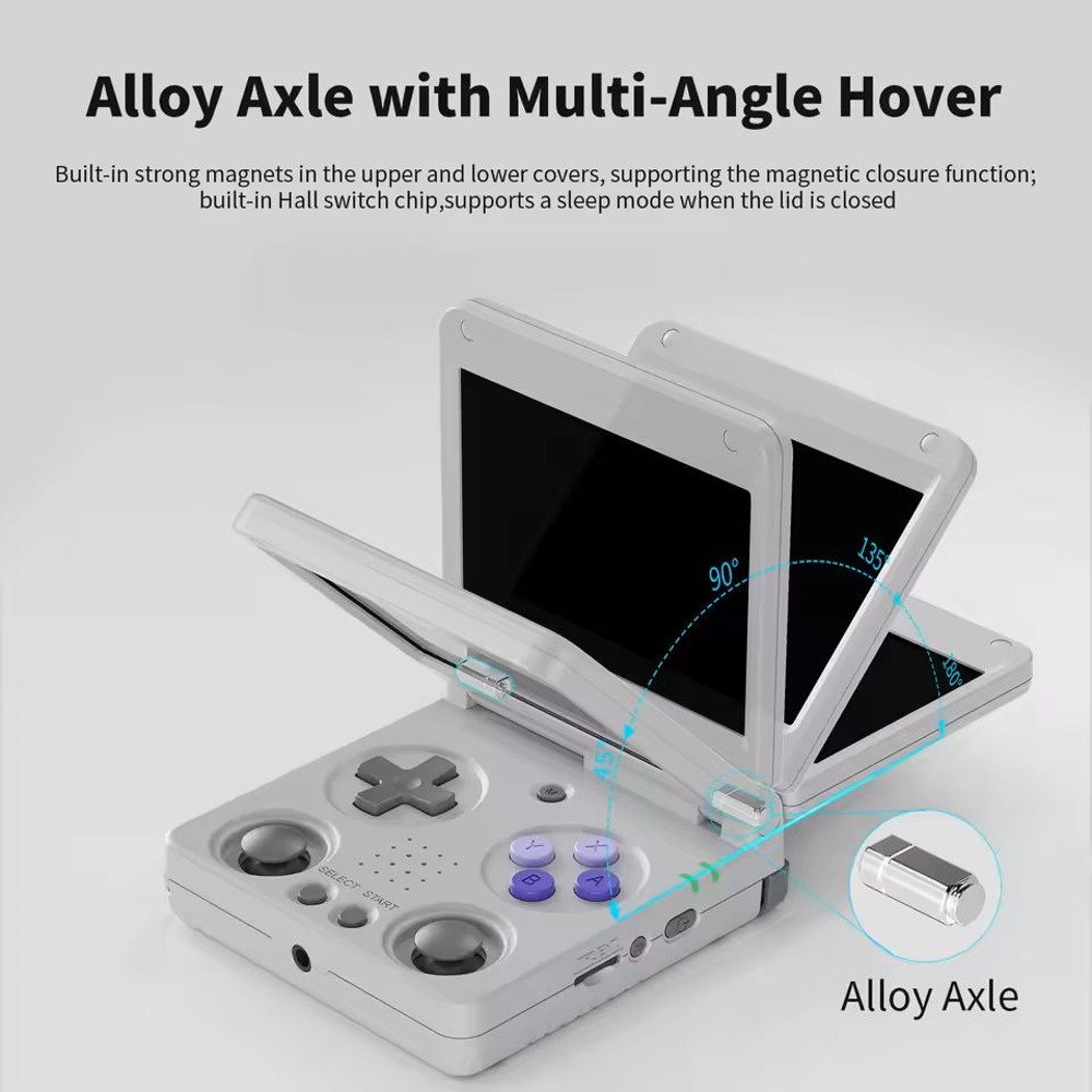 Flip Handheld Retro Game Console With 34 Inch Screen 64G 5000 Games And HDMI Output 7