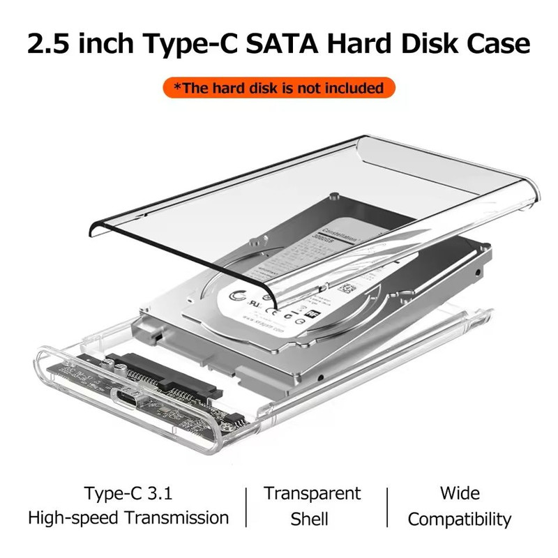USB 30 And Type C SSD Enclosure For 25 Inch SATA Drives With 5Gbps Transfer Speed 10