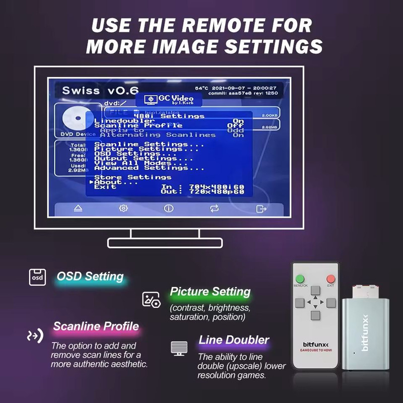 HDMI Video Adapter For GameCube Console Digital AV GC2HDMI Converter For DOL001 2