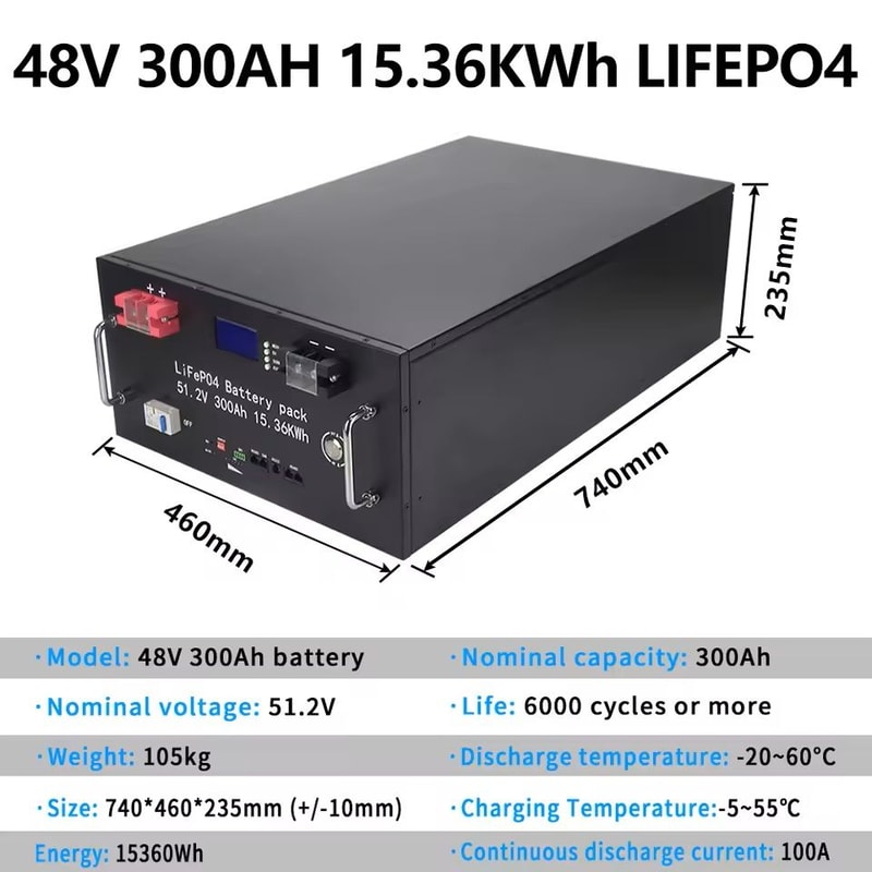 HighCapacity 48V LiFePO4 Battery Pack For Home Backup Power And Solar Storage 4