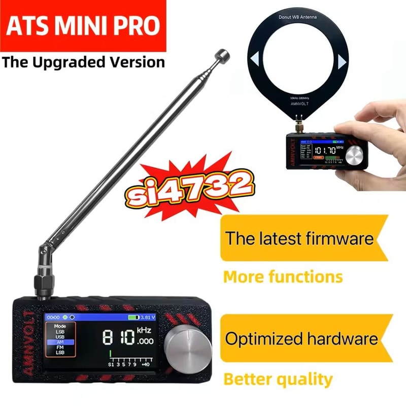 AllBand Portable Radio With IPS Screen And USBLSB Receiver 0