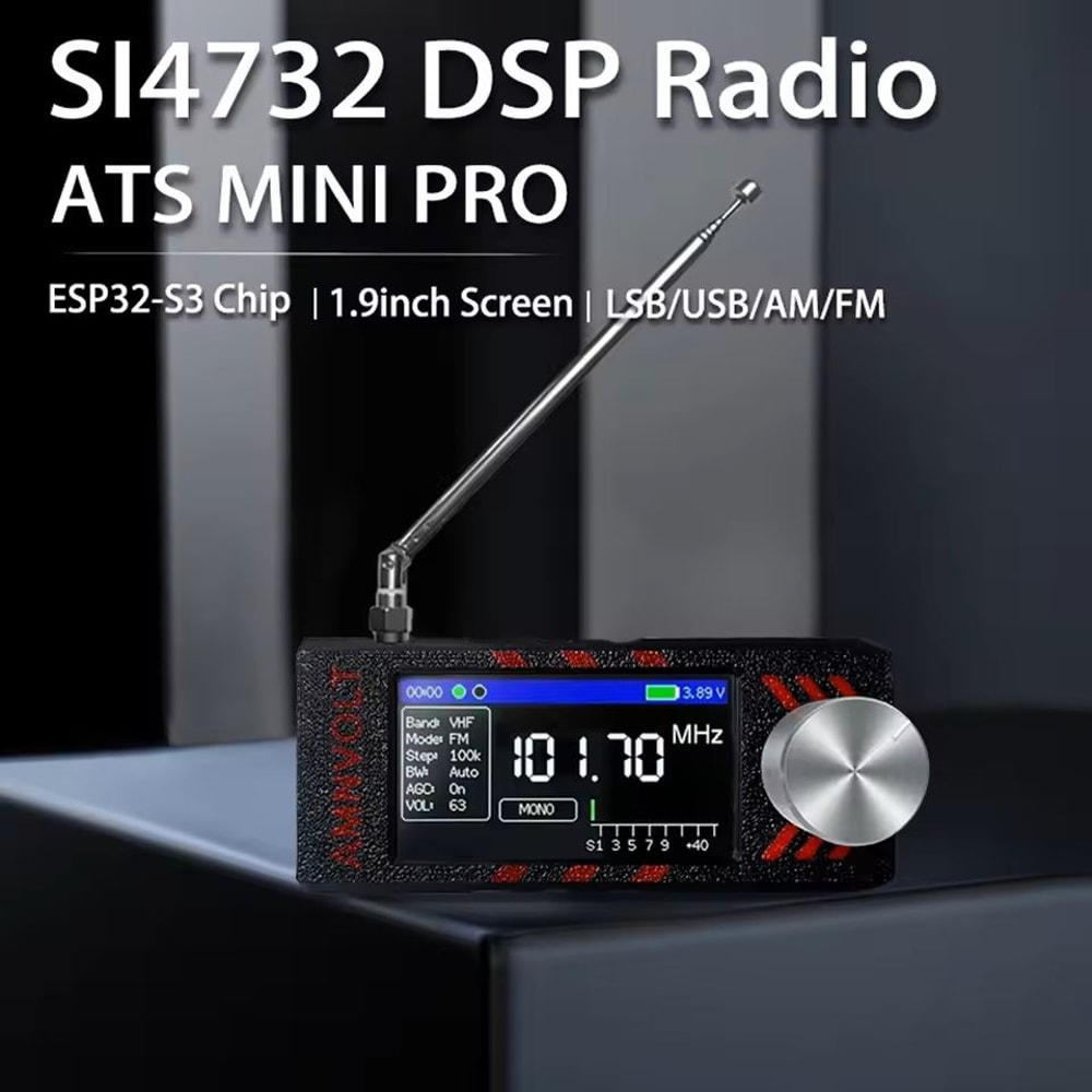 AllBand Portable Radio With IPS Screen And USBLSB Receiver 4