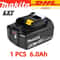 18V 6Ah Lithium Battery Replacement For Makita BL1830 BL1850 BL1860 5