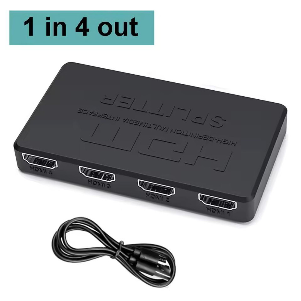 1In 4Out 4K HDMI Splitter With Audio Sync For TV Monitor Laptop And Game Console 2