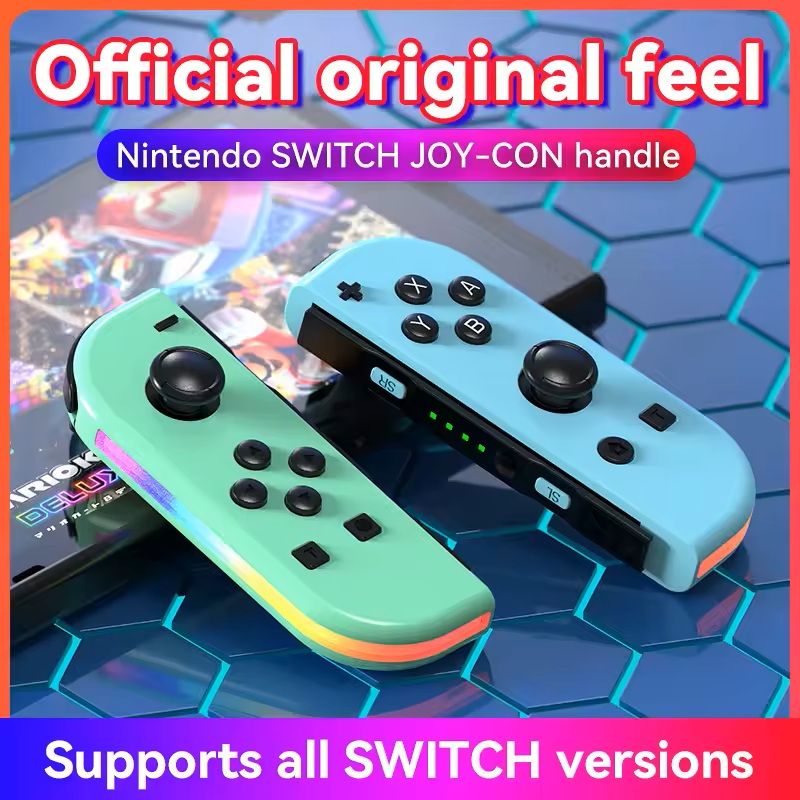 Wireless Joypad Controllers For Switch OLED Lite Dual Vibration WakeUp Feature Sword Style 12