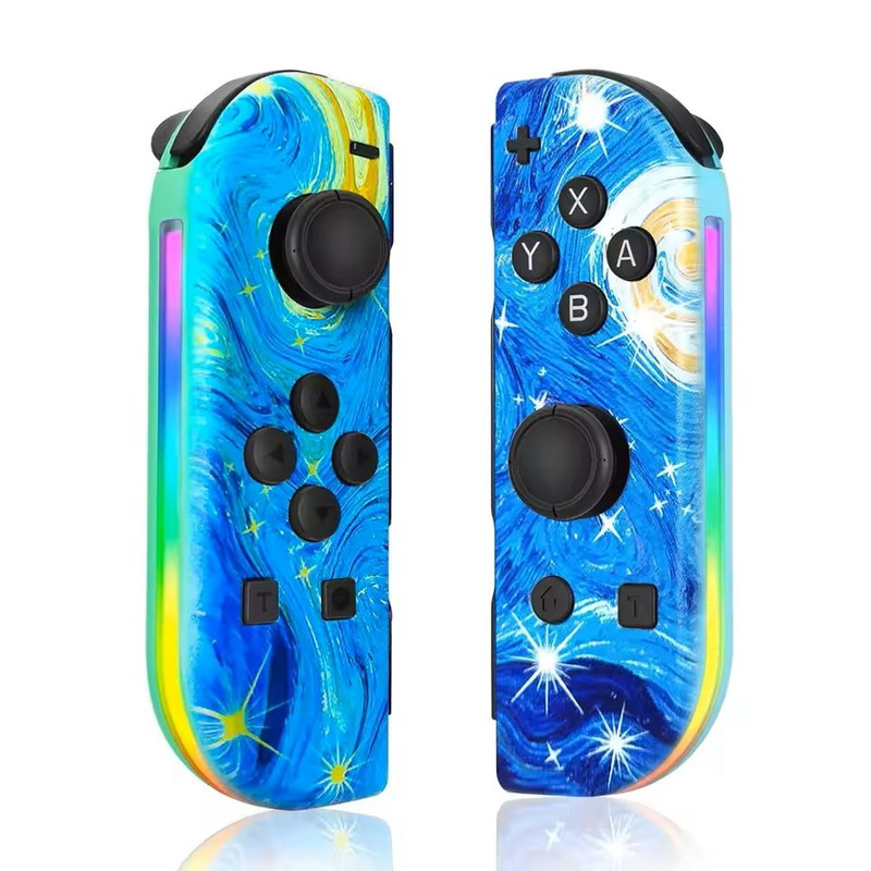 Wireless Joypad Controllers For Switch OLED Lite Dual Vibration WakeUp Feature Sword Style 2