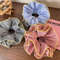 Retro Colorful Ruffle Hair Scrunchies Sweet Headbands Rubber Bands Set 1