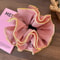 Retro Colorful Ruffle Hair Scrunchies Sweet Headbands Rubber Bands Set 4