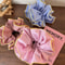 Retro Colorful Ruffle Hair Scrunchies Sweet Headbands Rubber Bands Set 6