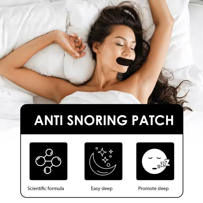 Stop Snoring Mouth Tape 30 Piece Sleep Patch For Nose Breathing Support 1