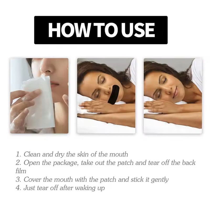 Stop Snoring Mouth Tape 30 Piece Sleep Patch For Nose Breathing Support 4