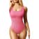 Ribbed Tummy Control Bodysuit Light Compression Shaper With Open Crotch 8