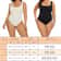 Ribbed Tummy Control Bodysuit Light Compression Shaper With Open Crotch 3