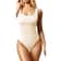 Ribbed Tummy Control Bodysuit Light Compression Shaper With Open Crotch 9