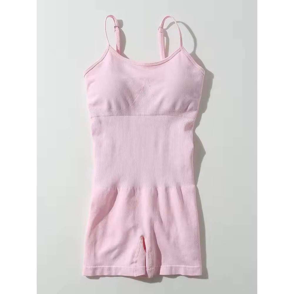 Seamless OnePiece Fitness Bodysuit Peach Lift QuickDry Yoga Wear 1