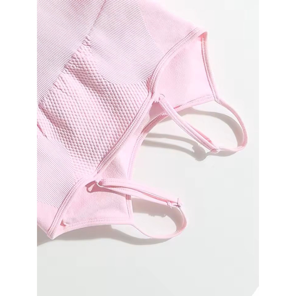 Seamless OnePiece Fitness Bodysuit Peach Lift QuickDry Yoga Wear 3