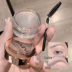 eyebrow styling gel soap – natural 3d brow shaper with clear hold and grooming brush