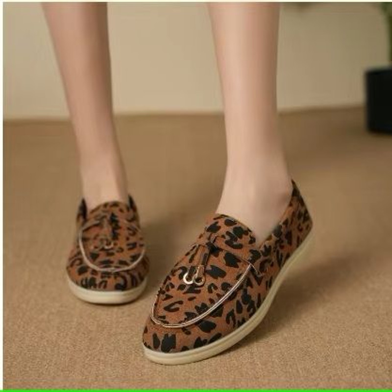 Womens Retro Soft Leather Flat Shoes StepOn Lazy Loafers With Thick Sole 9