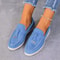 Womens Retro Soft Leather Flat Shoes StepOn Lazy Loafers With Thick Sole 14