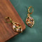 Golden Leaf Zircon Earrings Elegant Colored Crystal Jewelry Gift For Women 3