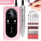 Professional Electric Nail Drill Machine 45000RPM Rechargeable Low Noise Manicure Tool 7