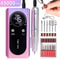 Professional Electric Nail Drill Machine 45000RPM Rechargeable Low Noise Manicure Tool 8