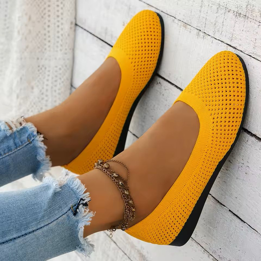 Breathable Knit Ballet Flats For Women 2