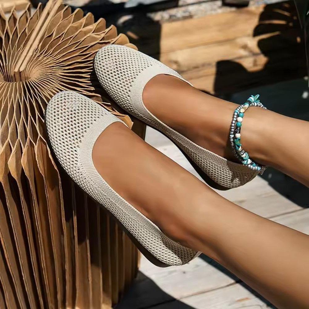 Breathable Knit Ballet Flats For Women 7