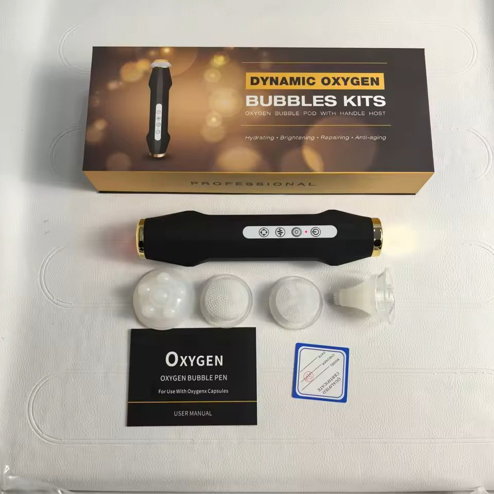 CO2 Oxygenation Facial Device With Brush Head For Skin Whitening And Anti Aging 7